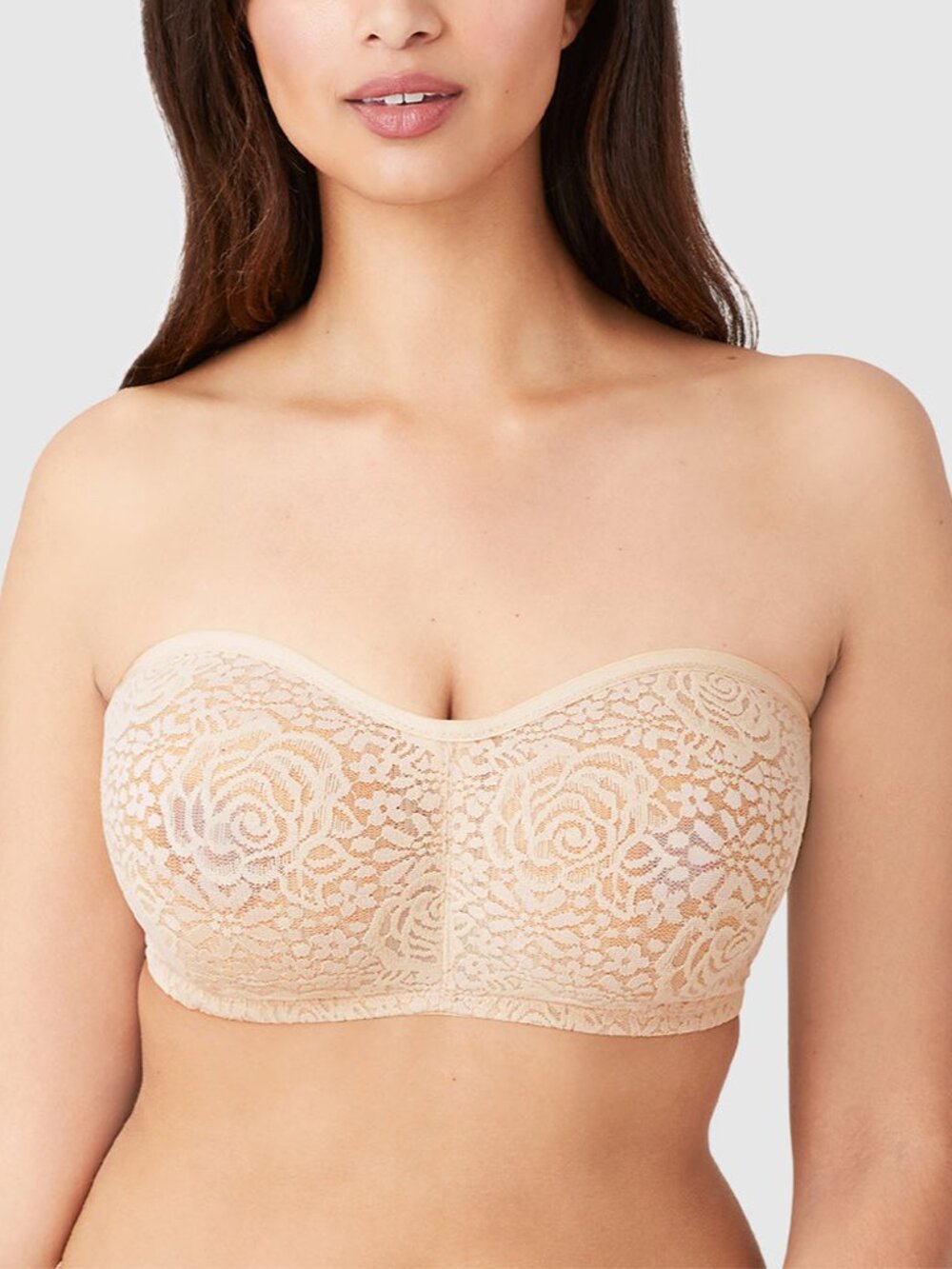 Halo Lace Strapless Underwire Bra